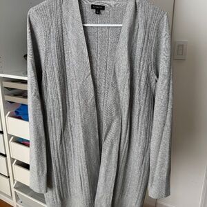 Talbots silver sparkle cardigan